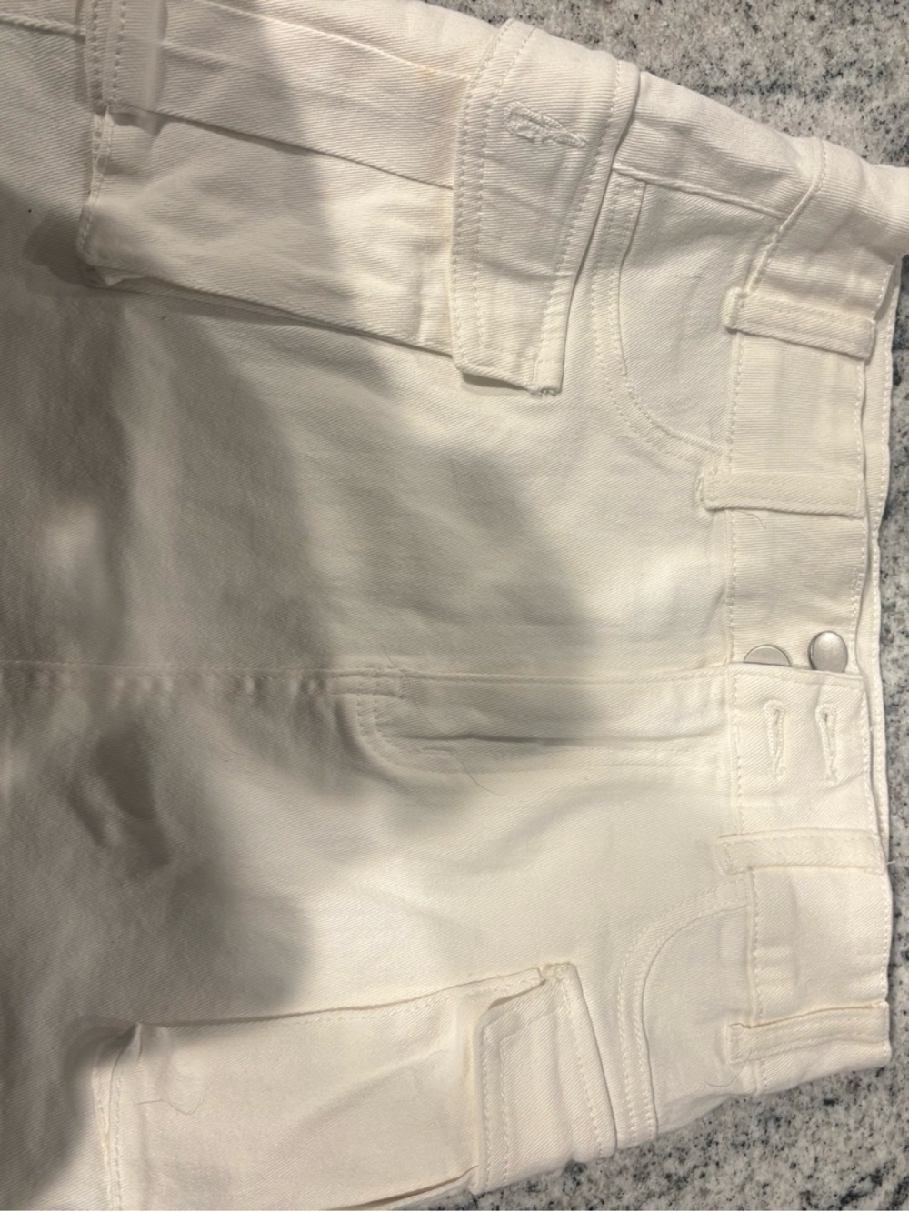 Garage Cream Midi Skirt
